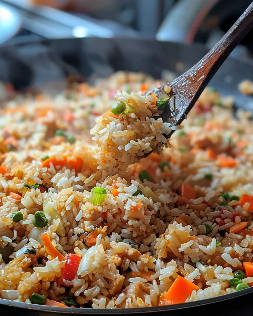 Blackstone Chicken Fried Rice: Irresistibly Easy Backyard Flavor You’ll Crave 5 Fried rice getting crispy on Blackstone
