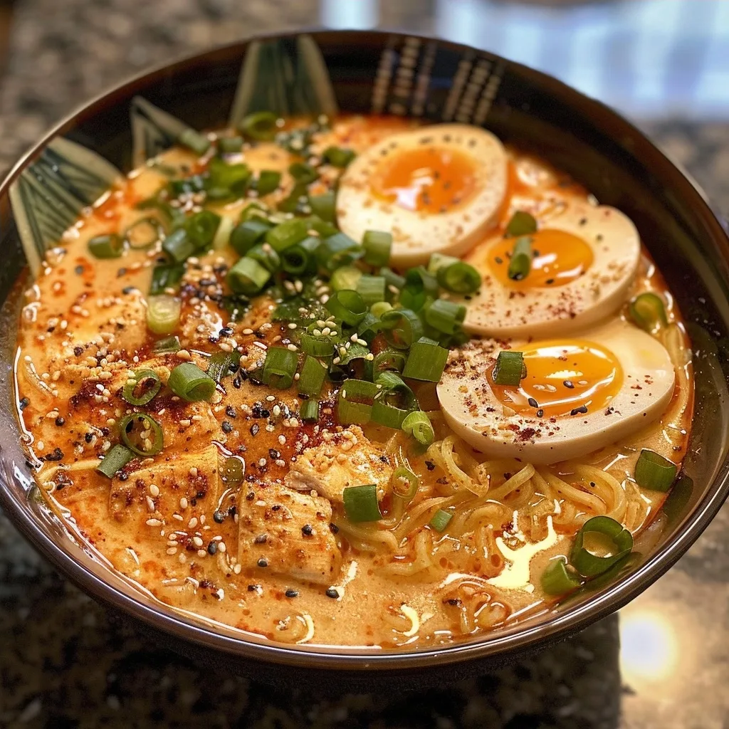 Spicy Creamy Chicken Ramen for Quick Weeknight Dinners