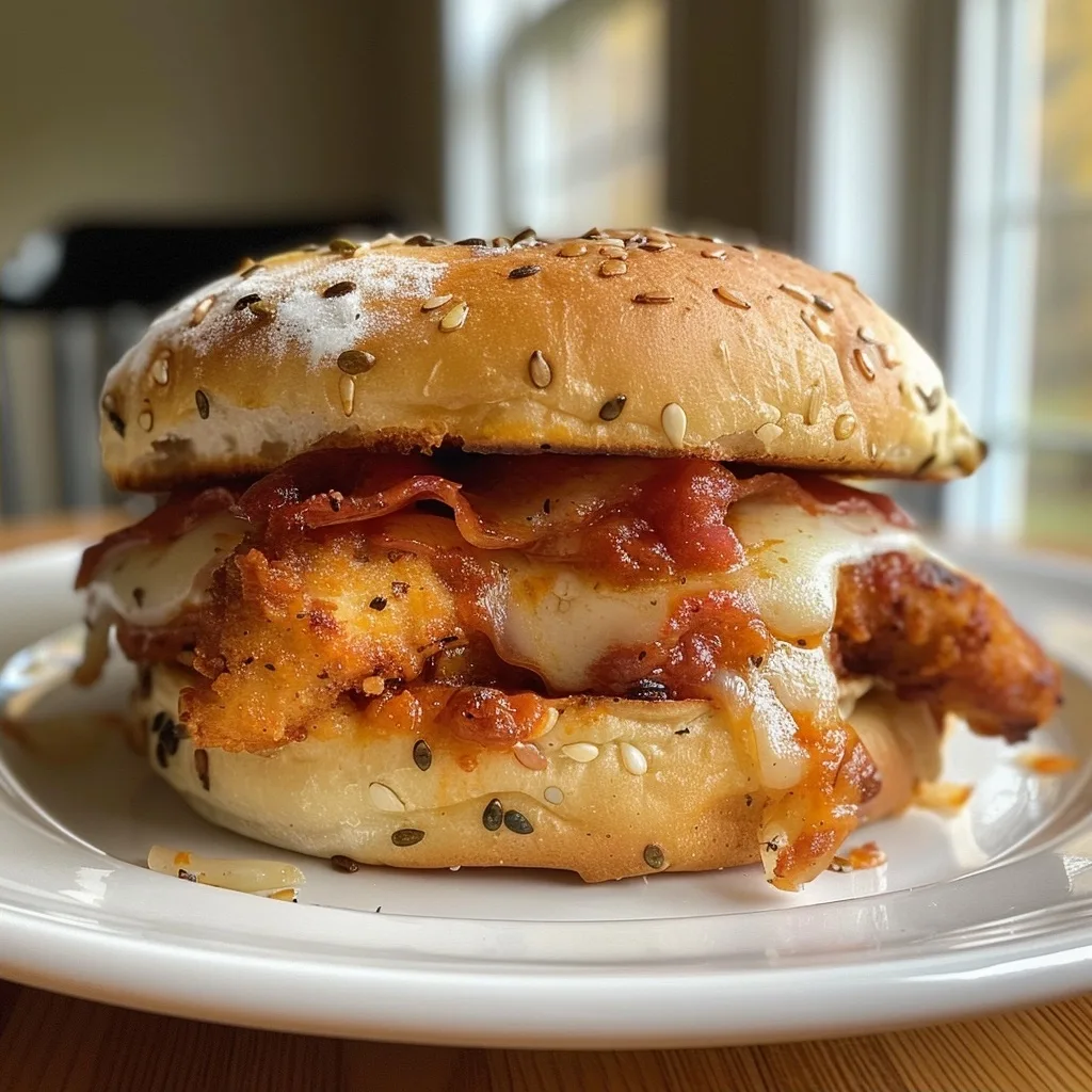Easy and Crunchy Pizza Chicken Sandwich for Fall