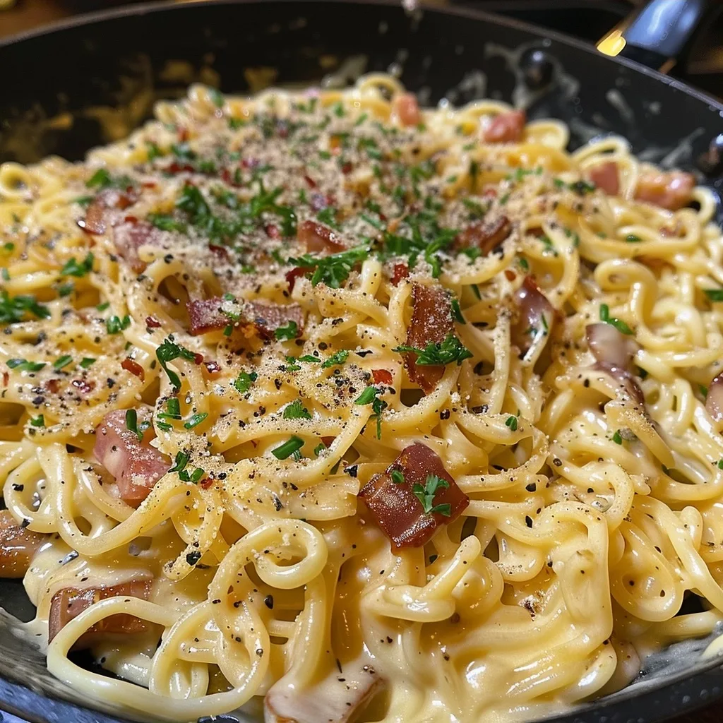 Creamy Samyang Ramen Carbonara (A 10-Minute Dinner Recipe)