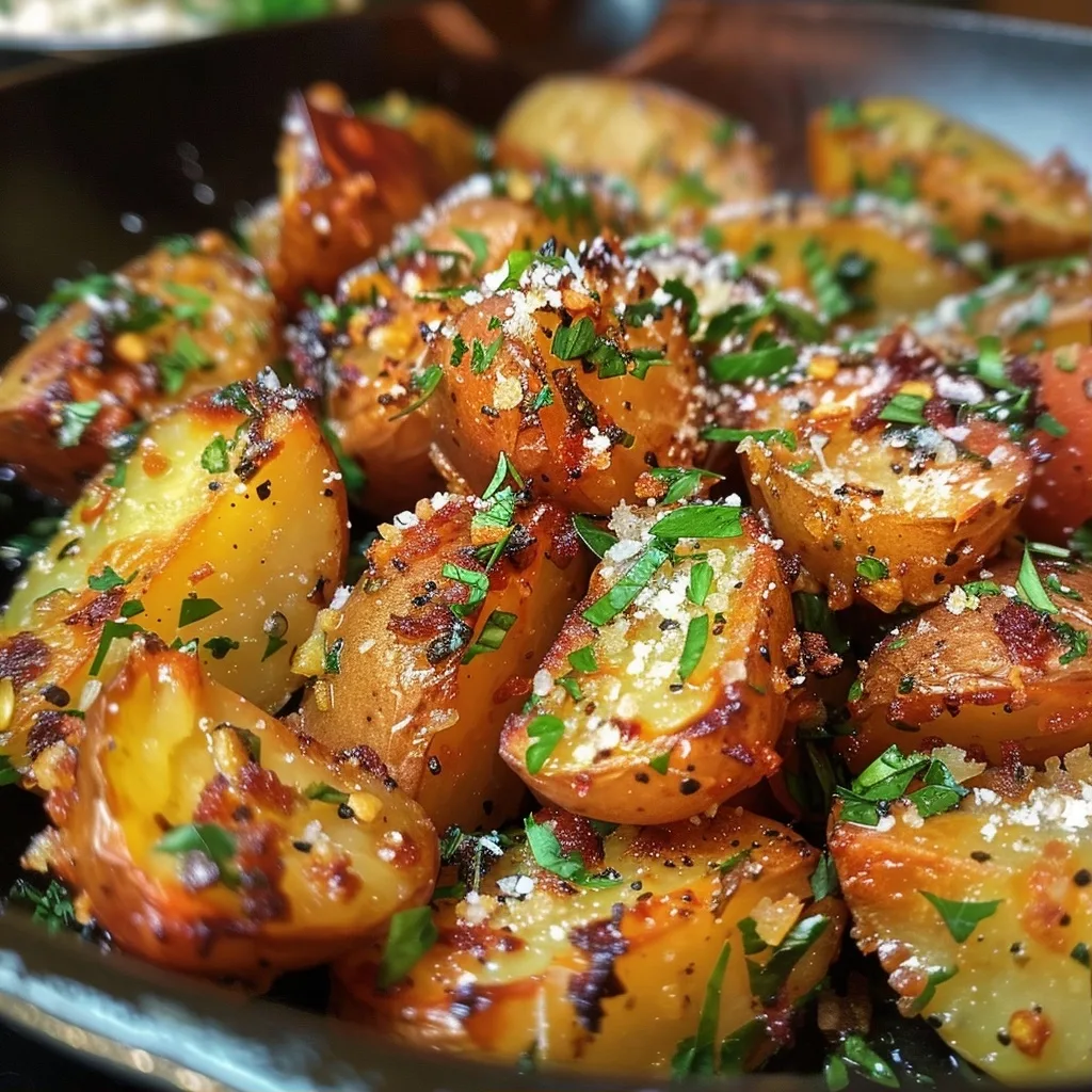Crispy Garlic Butter Potatoes – The Perfect Fall Side Dish