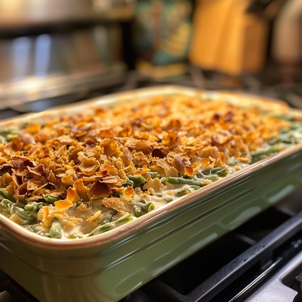 Juicy Mouthwatering Delicious Classic Green Bean Casserole
