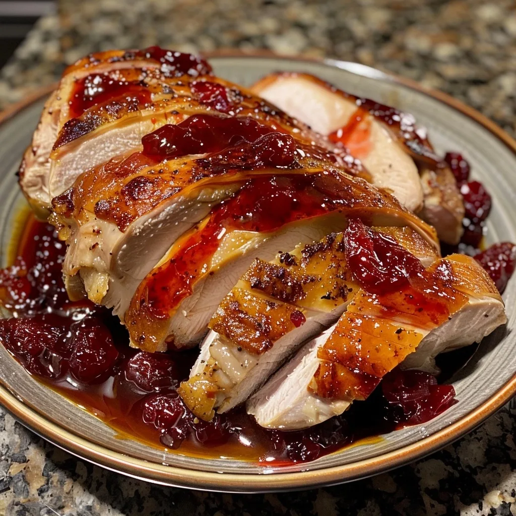 Perfect Cranberry Orange Glazed Turkey Breast Recipe