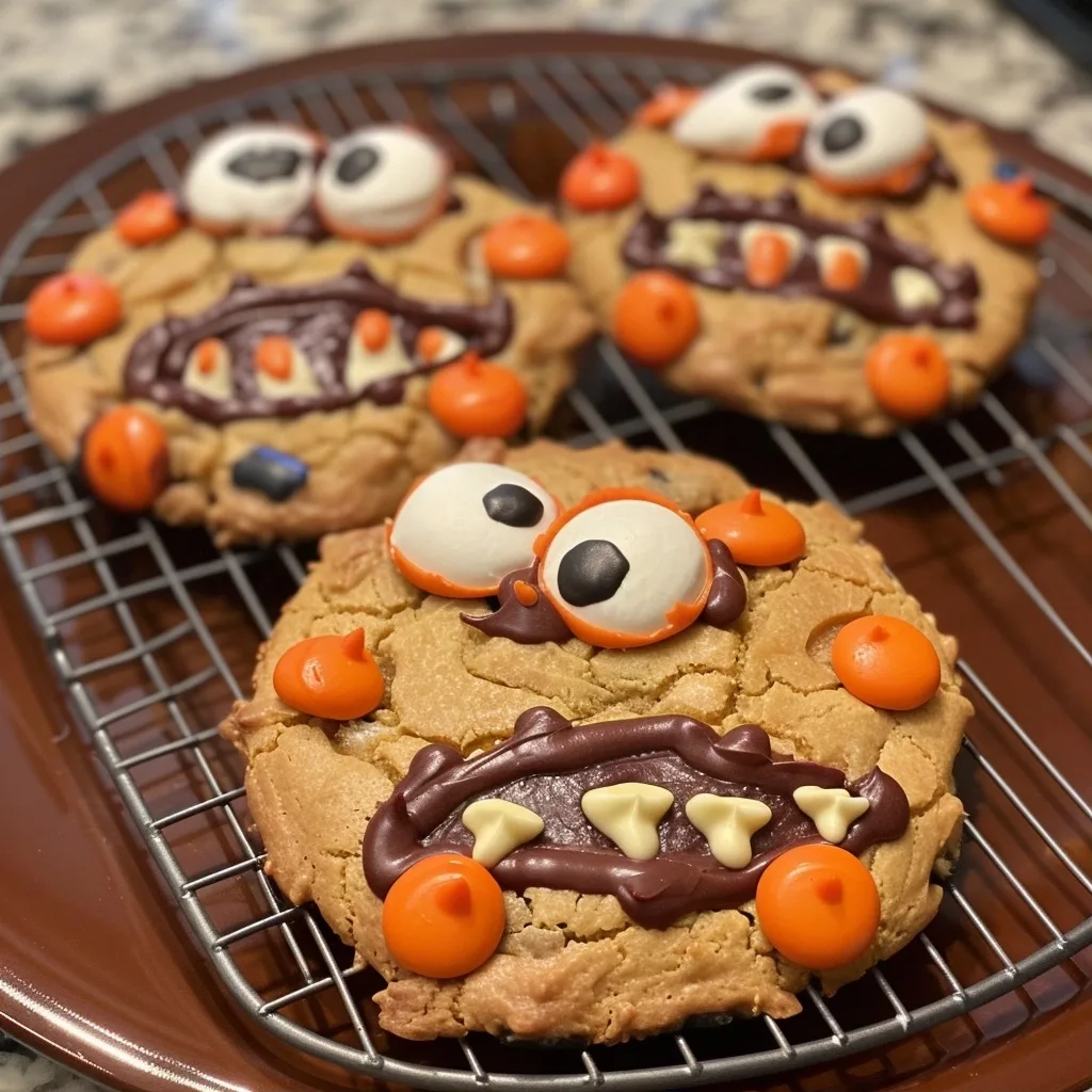 Halloween Monster Cookies for Spooky Celebrations