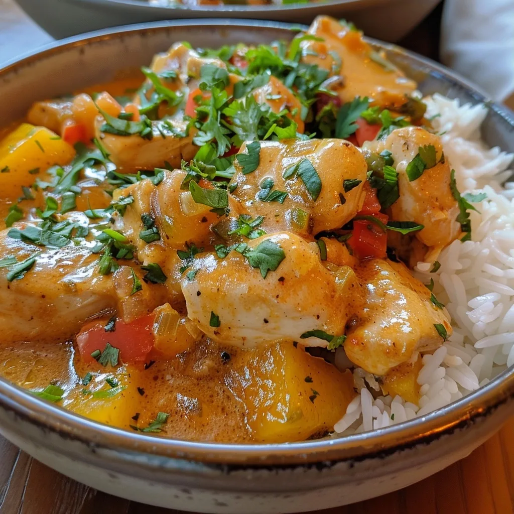 Coconut Peach Chicken: A Tropical Dinner Recipe