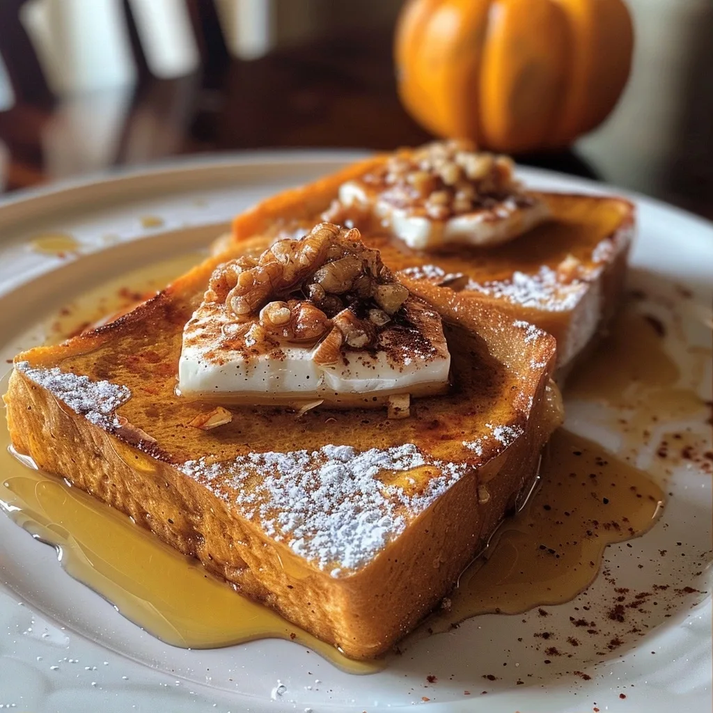 Fall pumpkin french toast recipe