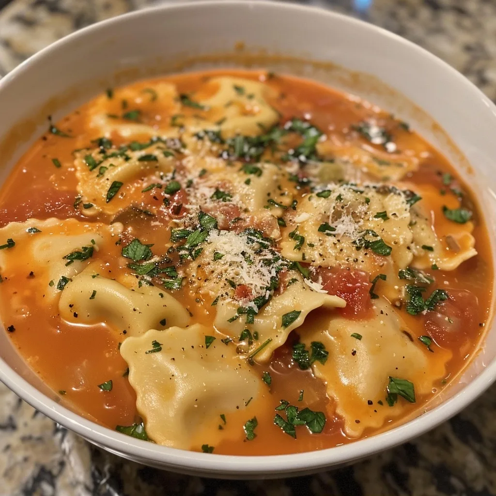 Pot Ravioli Soup For Dinner Tonight Is A Cozy Meal