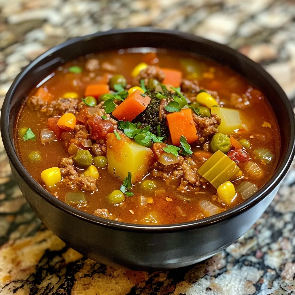 Ground Beef Vegetable Soup: A Wholesome Family Meal
