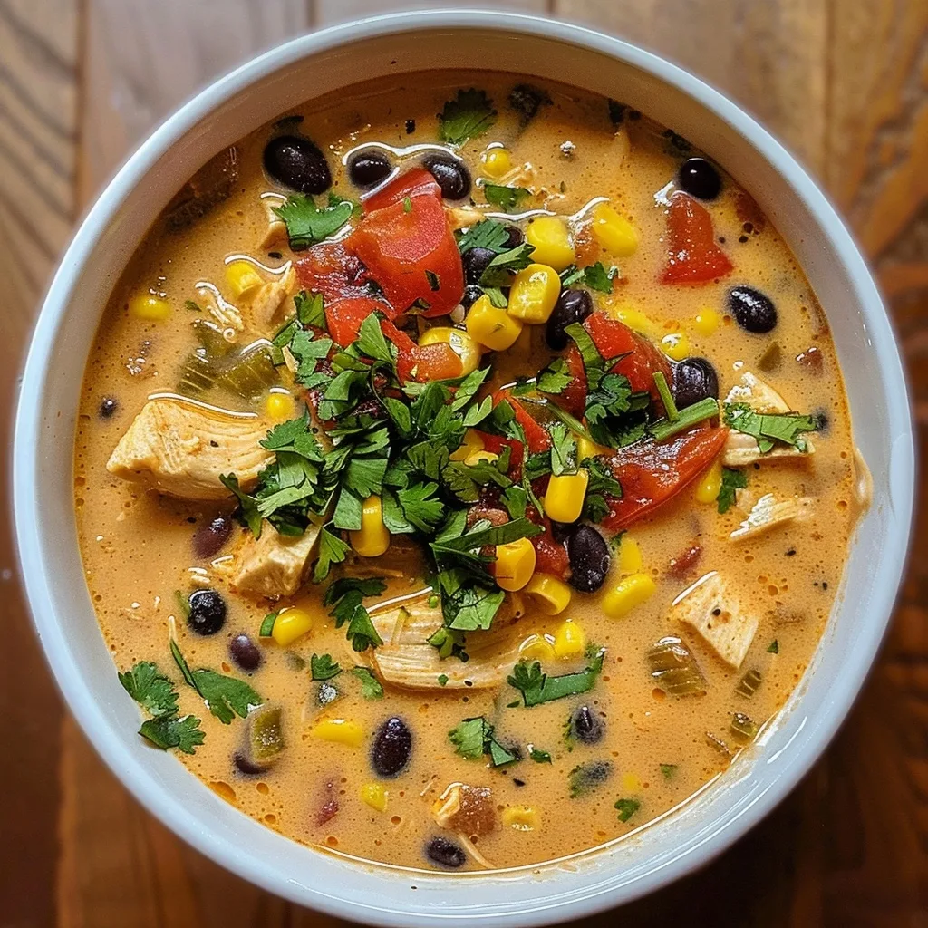 Creamy Chicken Taco Soup Recipe